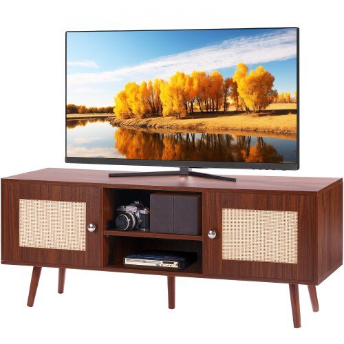 us2FTBDSJ47INHTMOXPGTV02Fgoods_img-v12Frattan-tv-stand-m100-1.2.jpg Retro Stiliaus TV Komoda (120x40x49 cm), Riešuto Spalvos - Image 1