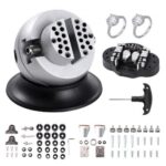 Kompaktiškas Juvelyrinis Sferinis Spaustuvas Graviravimui, 78 mm Skersmu, su Išplėstiniu 70 dalių