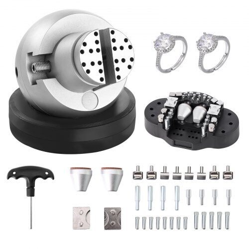 us2FWNXZSZYHDGW337TS8V02Fgoods_img-v12Fball-vise-m100-1.2.jpg Profesionalus Juvelyrinis Sferinis Spaustuvas, Graviravimui su 360° Sukimu - Image 1