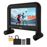 Pripučiama Lauko Kino ekranas Baltas, HD 16:9 3540 x 2900 mm