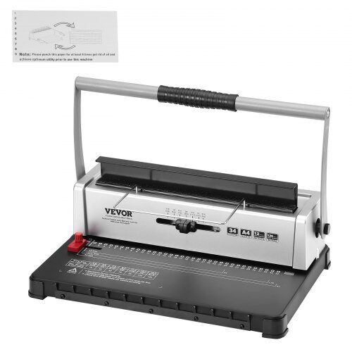 us2FZDJ20XQSSD34J0H4EV02Fgoods_img-v12Fbinding-machine-m100-1.2.jpg Rankinis Vielos Spiralinio Įrišimo Aparatas, A4/A5, 34 Skylės (3:1), 120 Lapų - Image 1