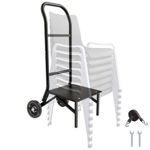 us2FZYTCYCHS12GS072R7V02Fgoods_img-v12Fchairs-carts-m100-1.2.jpg Kompaktiškas Sulankstomų Kėdžių Vežimėlis (Stovas) Iki 10 vnt. 770x508x1190 mm, Plienas Matinė Juoda - Image 1