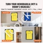 2 vnt. Marškinėlių Vitrinų (Rėmų) Komplektas 590 x 790 x 40 mm, Rakinamos, su 98 % UV Apsauga - Image 5