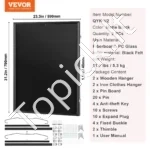 2 vnt. Marškinėlių Vitrinų (Rėmų) Komplektas 590 x 790 x 40 mm, Rakinamos, su 98 % UV Apsauga - Image 6