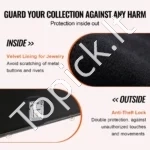 2 vnt. Marškinėlių Vitrinų (Rėmų) Komplektas 590 x 790 x 40 mm, Rakinamos, su 98 % UV Apsauga - Image 2