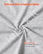 C Formos Nėštumo ir Žindymo Pagalvė, Medvilninis Užvalkalas, Pilka/Smėlinė Spalva, 133 x 63 x 21 cm - Image 3