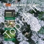 Dirbtinė Kalėdinė Eglutė, Pūkuota, Su Sniegu, 198 cm Aukščio, su 250 LED lemputėmis, PVC, Žalia/Balta - Image 4