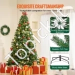 Dirbtinė Kalėdinė Eglutė su 550 LED, Pūkuota, Žalia, 228 cm Aukštis - Image 5