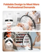 Elegantiška Pusmėnulio Stalinė LED Lempa (40W, 73,5 cm) Nagams ir Blakstienoms - Image 3