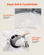 Elektrinė Kūdikių Supynė Gultukas, 5 Greičiai, 3 Padėtys, Bluetooth, Neutralios Spalvos, 72 x 63 x 47–69 cm - Image 5