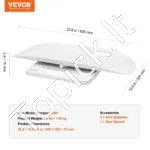 Elektroninės Kūdikių Svarstyklės 30 kg, 2-in-1, Baltos, 60.5 x 32.5 cm - Image 6