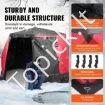 Erdvi Termo Ledo Žvejybos Palapinė 4-6 Asmenims, 600D Audinys, 330x330x200 cm - Image 2