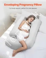 G Formos Nėštumo ir Žindymo Pagalvė, Medvilninis Užvalkalas, Poliesterio Pluoštas - Image 2