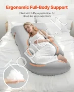 G Formos Nėštumo ir Žindymo Pagalvė, Medvilninis Užvalkalas, Poliesterio Pluoštas - Image 3