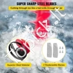 Galingas Grąžtas Ledu Žvejybai 20 cm, Nailonas/Aliuminis, Su Reguliuojamu Ilgiu Iki 122 cm - Image 4