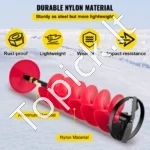 Galingas Grąžtas Ledo Žvejybai 20 cm x 99 cm (Nailonas/Aliuminis), Su 30 cm Prailginimu ir Adapteriu - Image 3