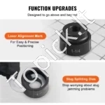 Galingas Hidraulinis Skylių Mušiklis (Štampavimo Rinkinys) su 10T Pompa, 6 Matricų Rinkinys, ф12,7–50,8 mm, Plienas - Image 5