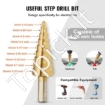 Galingas Hidraulinis Skylių Mušiklis (Štampavimo Rinkinys) su 10T Pompa, 6 Matricų Rinkinys, ф12,7–50,8 mm, Plienas - Image 3