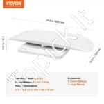 Išmanios Kūdikių Svarstyklės 30 kg, 2-in-1, Bluetooth, Baltos, 60.5 x 32.5 cm - Image 6