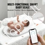 Išmanios Kūdikių Svarstyklės su Bluetooth 40 kg, Baltos, 54.8 x 32 cm - Image 4