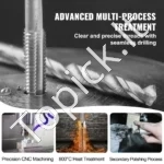 Kompaktiškas 40 dalių Metrinių Sriegių Rinkinys, M3–M12 - Image 3