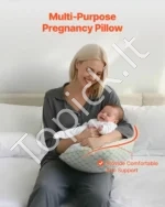 Miego ir Žindymo Pagalvė Nėščiosioms, Šoninio Miego Atrama, 77.5 x 41 x 15 cm - Image 6