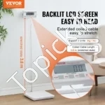 Nešiojamos Skaitmeninės Svarstyklės, Platforma Iš Aliuminio Lydinio (300x300x35 mm), Talpa 200 kg - Image 2