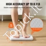 Nešiojamos Skaitmeninės Svarstyklės, Platforma Iš Aliuminio Lydinio (300x300x35 mm), Talpa 200 kg - Image 3