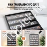 Rakinama Sporto Kortelių Vitrina 35 Vietų 617 x 775 x 55 mm, su 98 % UV Apsauga, PC Stiklas - Image 3