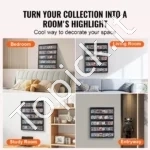 Rakinama Sporto Kortelių Vitrina 35 Vietų 617 x 775 x 55 mm, su 98 % UV Apsauga, PC Stiklas - Image 5