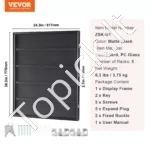 Rakinama Sporto Kortelių Vitrina 35 Vietų 617 x 775 x 55 mm, su 98 % UV Apsauga, PC Stiklas - Image 6