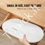 Skaitmeninės Kūdikių Svarstyklės 40 kg, Su Matuokliu, Baltos Spalvos, 54.8 x 32 cm - Image 5