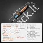 Skaitmeninis Sukimo Momento Atsuktuvas 1/4 colio (6,35 mm), 0,3–8 Nm, 0,01 Nm Tikslumas, Su Ekranu - Image 6