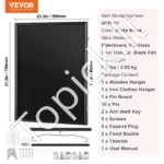 Sportinių Marškinėlių Vitrina (Rėmas) 590 x 790 x 40 mm, Rakinama, Matinė Juoda, su 98 % UV Apsauga - Image 2