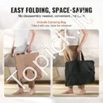 Sulankstomas Kūdikių Gultukas-Supynė, Rudos Spalvos Medvilnė, 2 Padėtys, 65.1 x 41 x 60 cm - Image 5