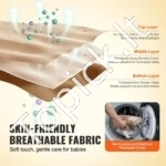 Sulankstomas Kūdikių Gultukas-Supynė, Rudos Spalvos Medvilnė, 2 Padėtys, 65.1 x 41 x 60 cm - Image 3