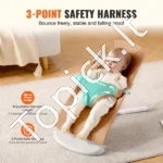 Sulankstomas Kūdikių Gultukas-Supynė, Rudos Spalvos Medvilnė, 2 Padėtys, 65.1 x 41 x 60 cm - Image 4