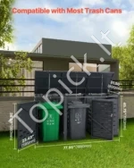 Tvarkinga Šiukšliadėžių Slėptuvė Iki 3 x 240L,(198 x 80 x 116,2 cm), Lauko Konteineriams - Image 2