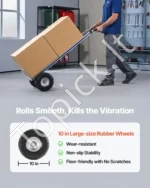 Aliuminis transportavimo vežimėlis su tvirtinimo diržu, 227 kg, 480x500x1340 mm - Image 2