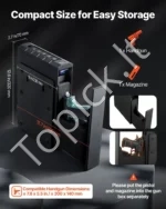 Biometrinis ištraukiamas seifas pistoletui su pirštų atspaudų skaitytuvu - Image 3