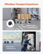 Daugiafunkcis transformuojamas transportavimo vežimėlis du viename, iki 453,6 kg apkrova - Image 3