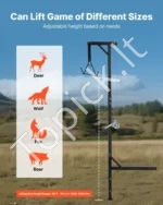 Medžioklinis Kėlimo Kranas su Vinčo, Gambrel ir 360° Besisukančiu Stovu, 226,8 kg - Image 5