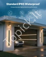 Modernūs LED lauko sieniniai šviestuvai, 2 vnt. komplektas (1000 mm) - Image 4