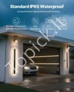 Modernūs dimeriuojami LED lauko sieniniai šviestuvai, 2 vnt. komplektas (1000 mm) - Image 4