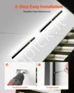 Modernūs dimeriuojami LED lauko sieniniai šviestuvai, 2 vnt. komplektas (1000 mm) - Image 5