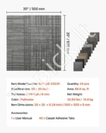 Modulinės kiliminės plytelės 508 x 508 mm (24 vnt.) – Daugiaspalvės - Image 7