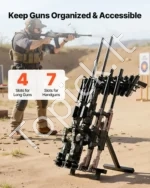 Nešiojamas sulankstomas ginklų stovas iki 7 pistoletų ir 4 šautuvų - Image 2