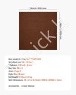 Savaime lipnios kiliminės plytelės 610x610 mm (20 vnt.) – Ruda spalva - Image 7