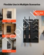 Sieninis modulinis ginklų laikiklis-panelė 2 šautuvams ir 4 pistoletams - Image 5