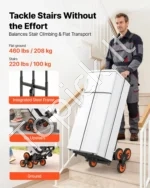 Sulankstomas laiptų vežimėlis su 6 ratais (100 kg) - Image 2